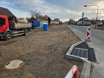 Prekrytie dažďovej priekopy ulica Štúrova