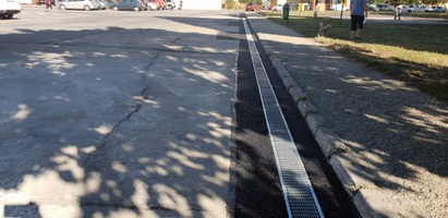 Usmernenie dažďovej vody na parkovisku – Suvorovova ulica